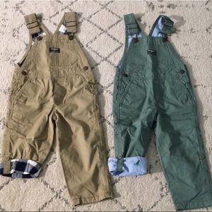 Two Brand New Oshkosh Overalls Size 2T